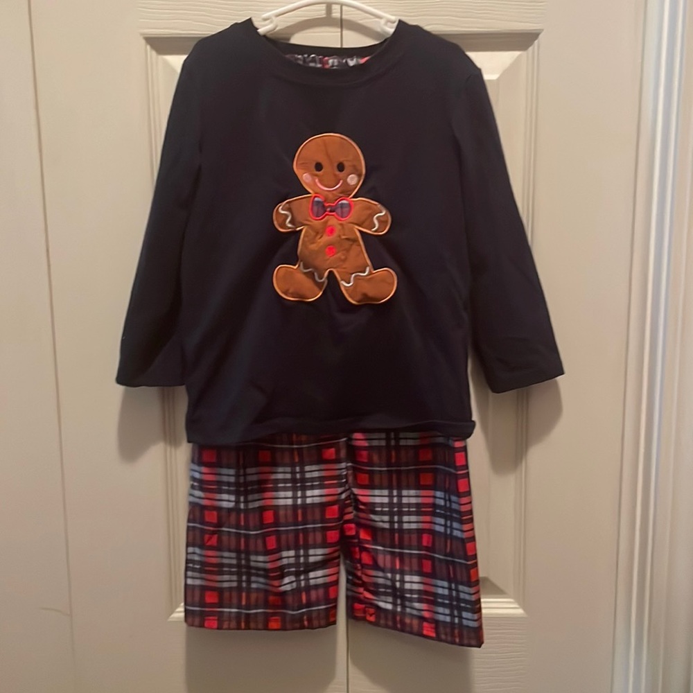 Little Gingerbread Boy Pant Set
